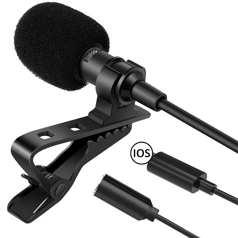 Mini Microphone Portable à clipser, pour iPhone 11 12 pro max iPad Xiaomi Smartphone Android DSLR, appareil photo, PC Portable