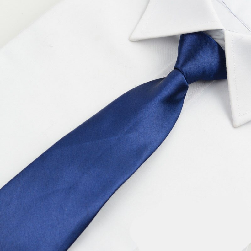 Formelle bånd til mænd klassisk polyester smal doven lynlås fest slips slank 8cm bryllup forretning mandlige afslappet gravata