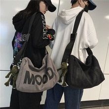 Grote Capaciteit Canvas Emmer Tas Koppels Vrouwen Korte Afstand Reizen Licht Messenger Bag Trend Enkele Schoudertas Student