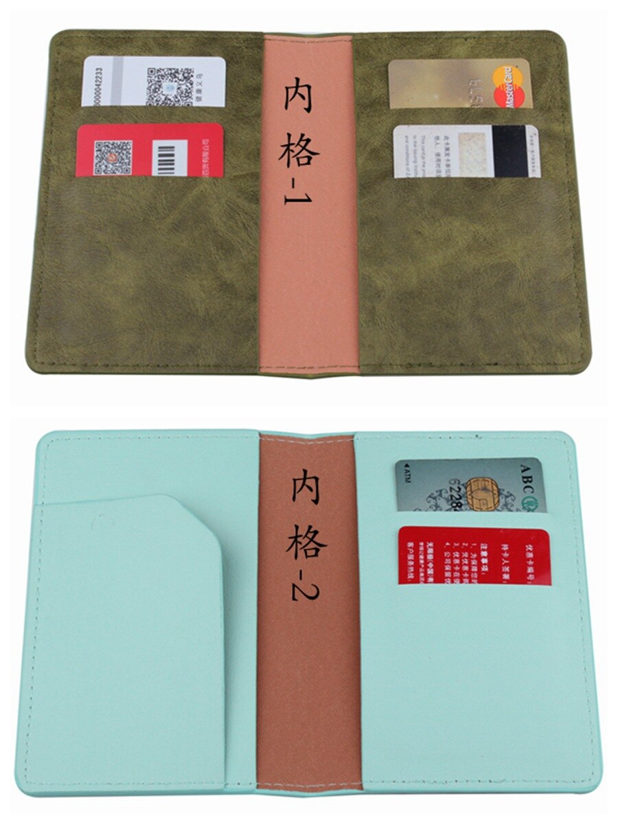 Nuova copertina custodia per passaporto da viaggio custodia per carta donna uomo porta carte di credito da viaggio ID di viaggio e porta passaporto per documenti