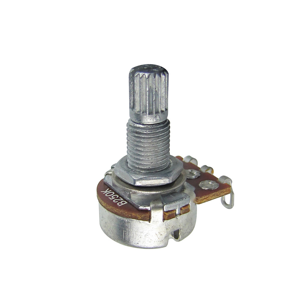 Fleor 8 stück Mini-Potentiometer für e-gitarre und Bass, 250k /500k potis , 18- Keil-gitarrenteile: Hellgrau