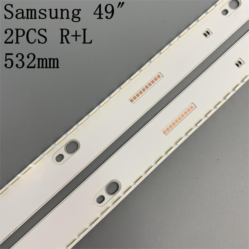 LED bande de rétro-éclairage pour Samsung UE49KU6450 UE49KU6452 UE49KU6459 UE49KU6400 UE49MU6500 UE49MU7400 UE49KU6670U UE49KU6500