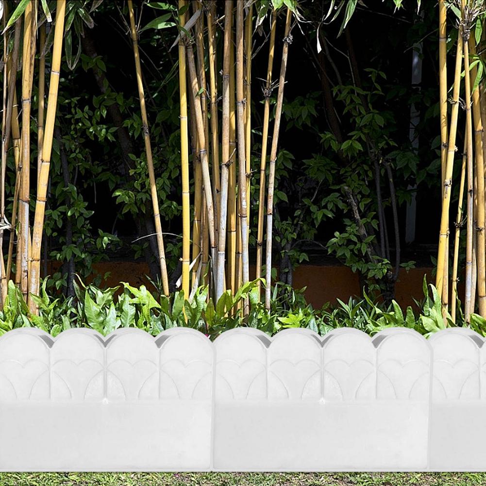 Garden Fence Concrete Stone Road Flower Bed DIY Decor Pave Making Plastic Reusable Cement Brick Mold Balcony Garden