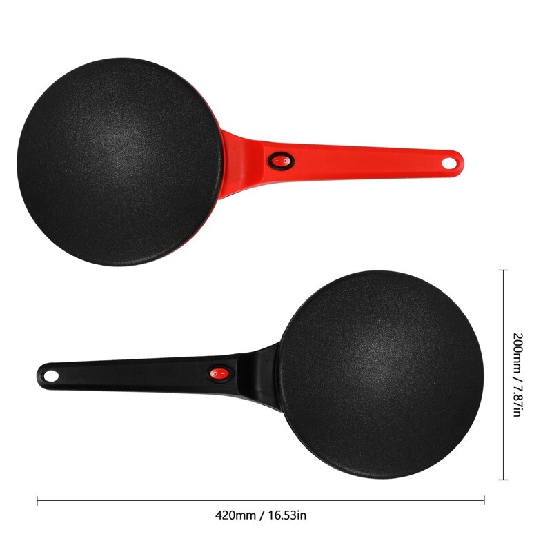 Máquina Eléctrica antiadherente para hacer crepes y tortitas, plancha para hornear pasteles, utensilios de cocina (Enchufe europeo)