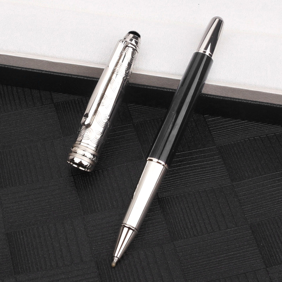 Luxury Pen (Around the world in 80 days) Two colors 163 Roller Ballpoint Pens Stationery Office School Supplies: 4 / No Box