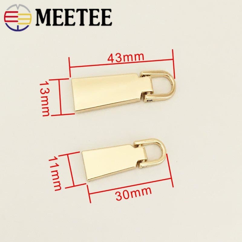 Tiradores de cremallera de Metal, kit de reparación de cabeza, tirador de cremallera, accesorios de costura DIY, 3 #5 #, 10 Uds.