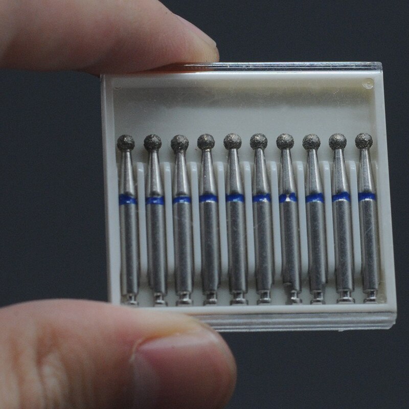 Zahnmedizin Diamant Bohrer 10x Niedriger Geschwindigkeit Für RA 2,35mm Schaft Handstück Polierer Für Zahnarzt Labor