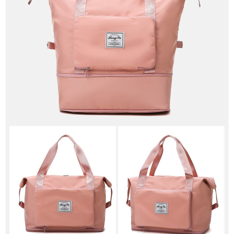 Große sporttasche, multifunktionaler draussen-reiserucksack, sporthandtasche, herren- und damen-Yoga-trainingstasche: Rosa