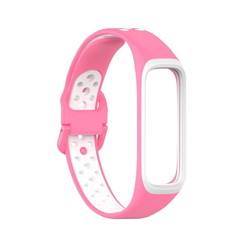 Siliconen Horloge Band Voor Galaxy Fit 2 Band Dubbele Kleur Sport Vervanging Accessoire Polsband Voor Samsung Galaxy Fit2 SM-R220: D