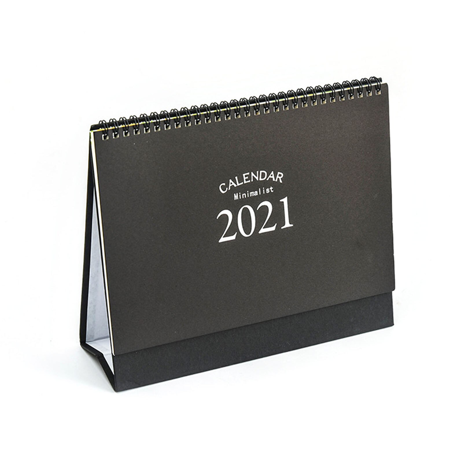 Desk Calendar Convenient Tearable Tool Home Decoration Desk Calendar Monthly Daily Planner For Office And Home: Black