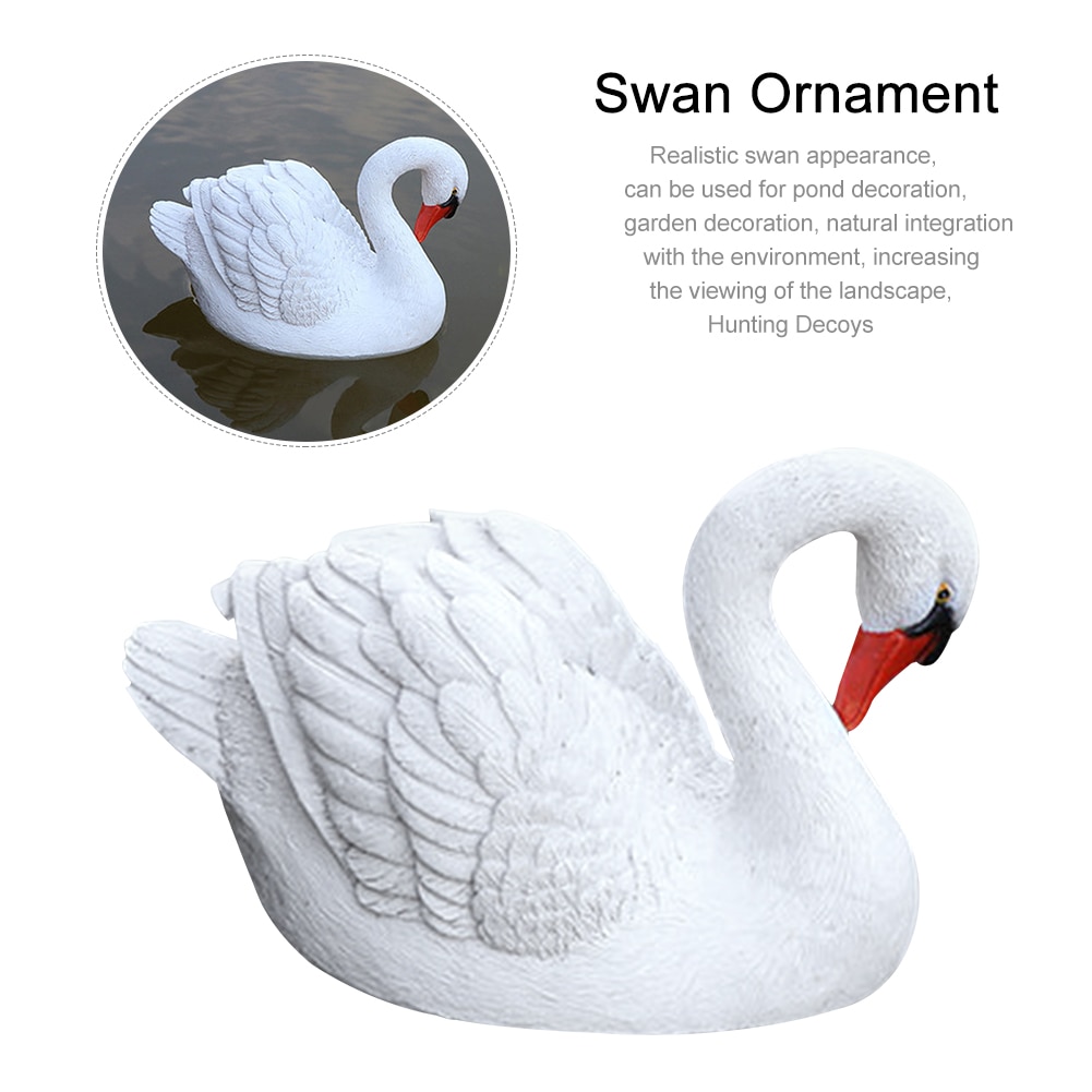 Simulation de résine d&#39;oie flottante, décoration de jardin de maison, ornement de cygne, piscine, étang, cour de Golf, parcs, jouet pour enfant
