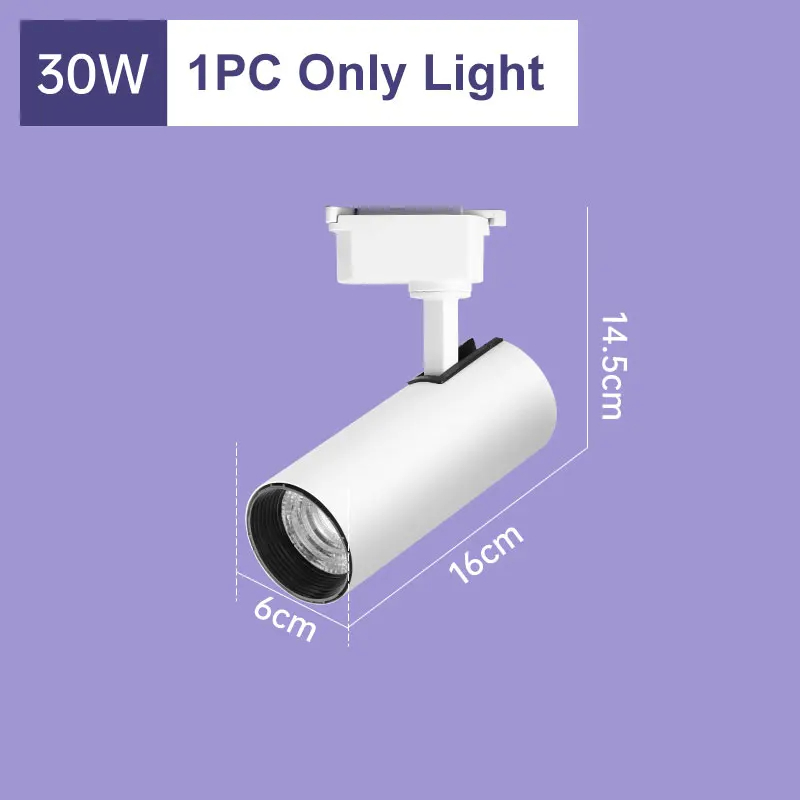 Led Track Light 30W Set Spotlight 220V Rail Lighting Indoor for Home Living Room Clothing Store Bedroom Ceiling Lights Fixture: Orange / Beige