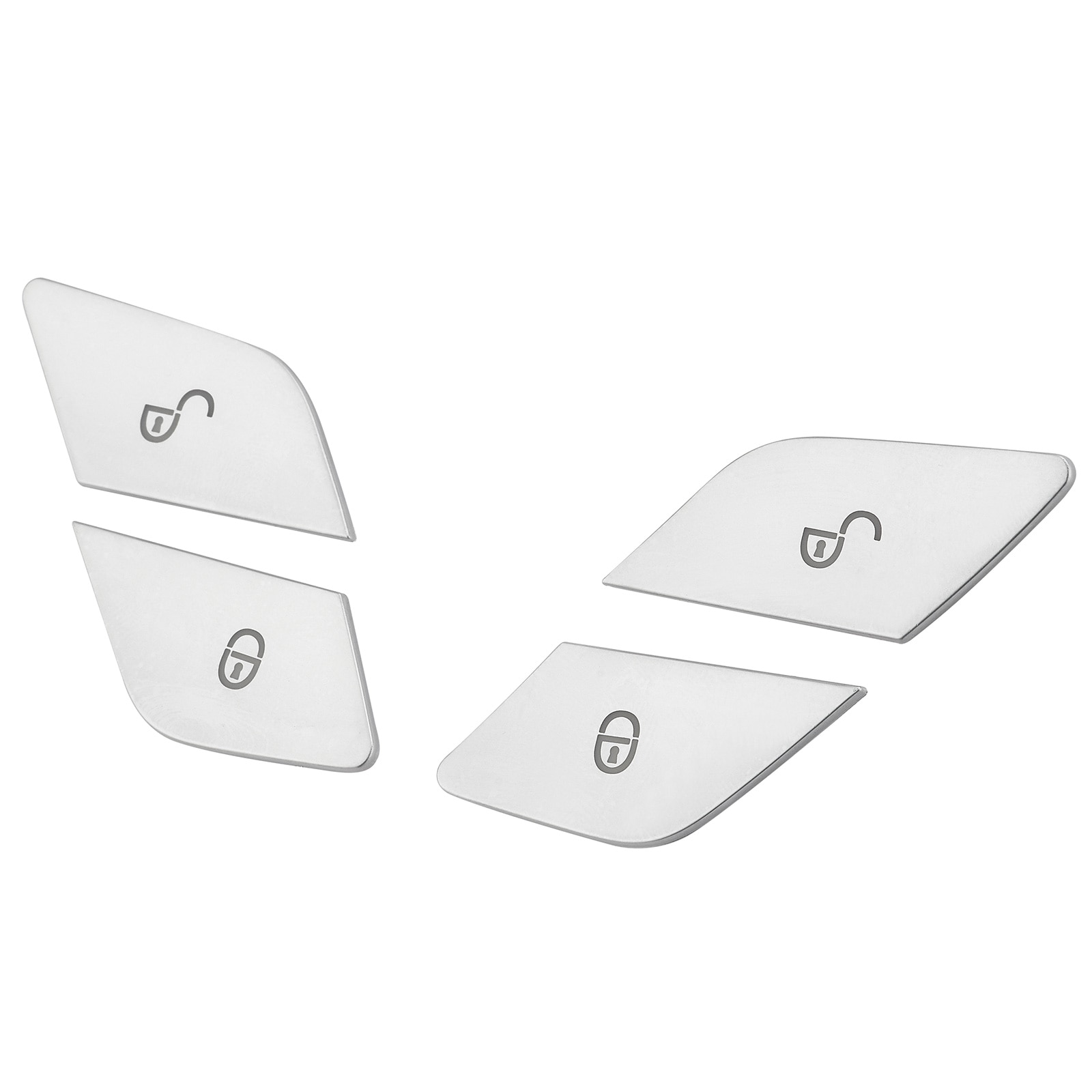 Car Door Lock Unlock Buttons Cover Stickers For Mercedes Benz C E class GLC W205 W213 X253 Vito W447 Car Accessories