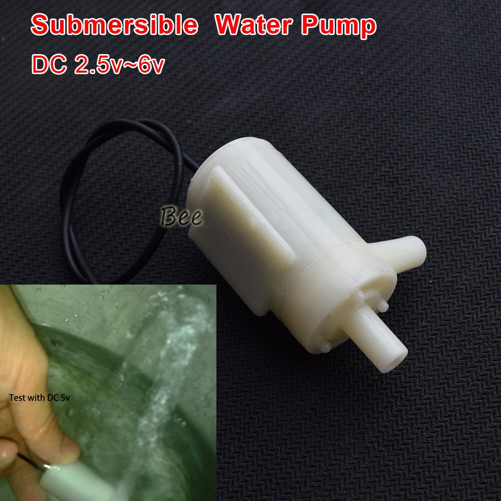 DC 3V-5V Mini Micro Submersible Small Water Pump for Fish Water Tank Aquarium fountain DIY Solar