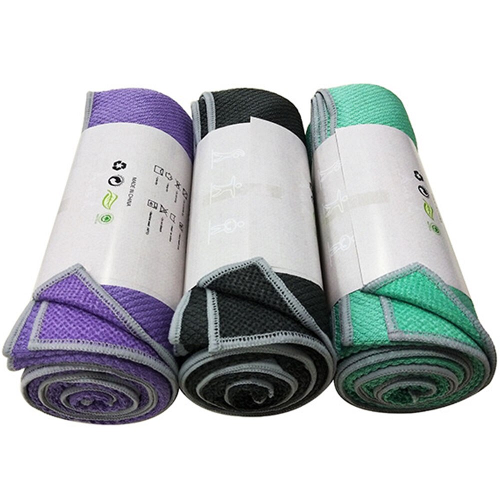 Non Slip Yoga Mat Cover Handdoek Anti Slip Microfiber Yoga Mat Grootte 186Cm * 65Cm Handdoeken Pilates Dekens fitness