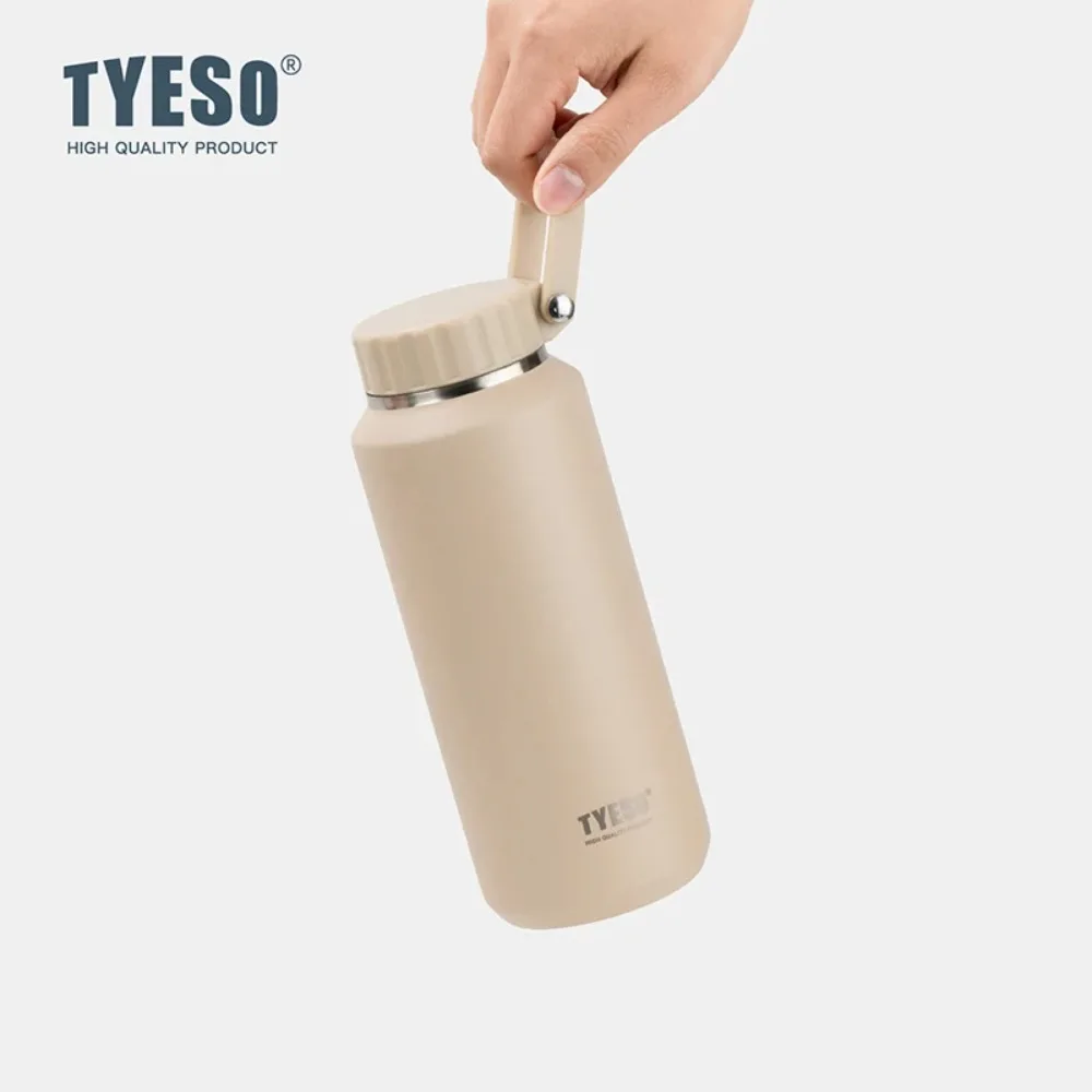 Tyeso 500ml 710ml bärbara isolerade vattenflaskor med stor kapacitet, sportvattenflaskor som håller kyla och värme, termosmugg