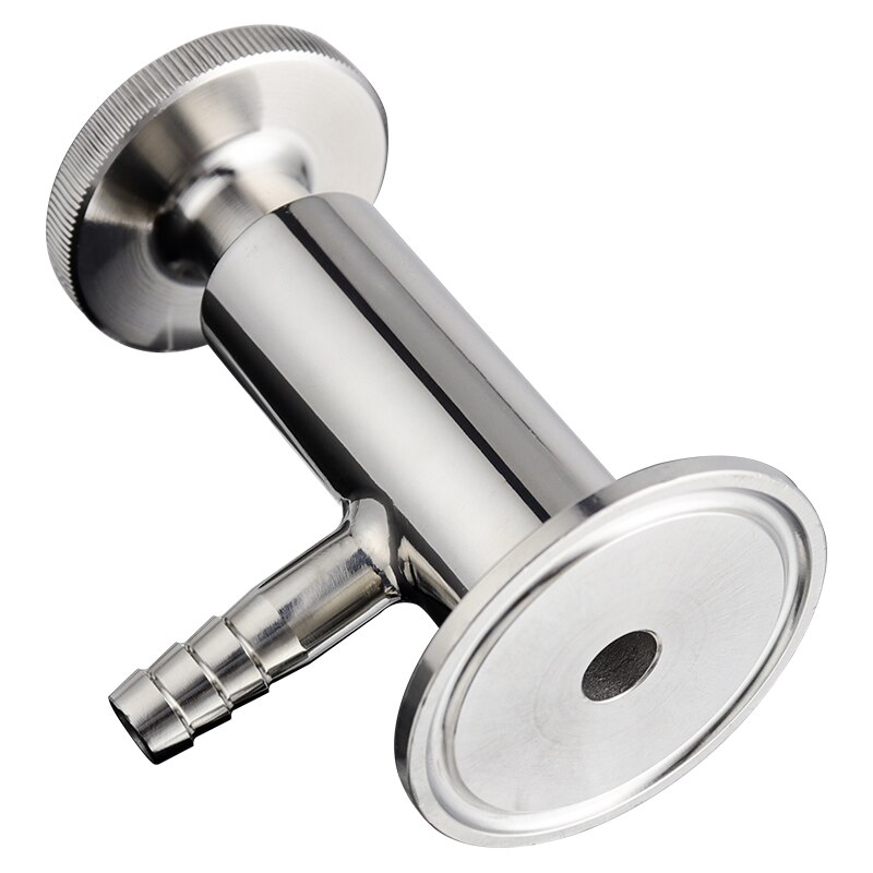 Sanitary Sampling Valve 304 Stainless Steel 50.5mm 25.4mm Ferrule OD Fit 1/2" 1.5" Tri Clamp Pipe Fitting Homebrew Hardware