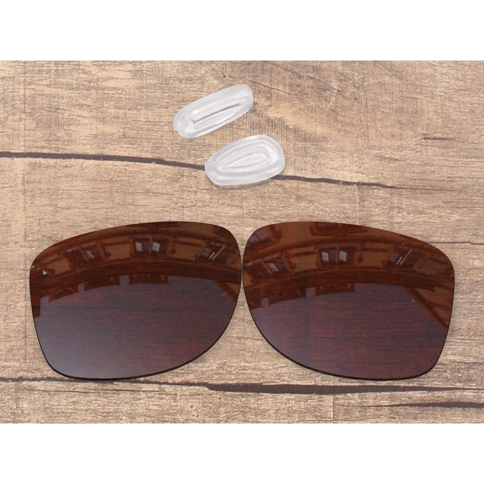 Vonxyz 20 + Kleurkeuzes Gepolariseerde Vervanging Lenzen Voor-Oakley Gauge 8 L OO4124-62 Frame: Brown-Nose Pads