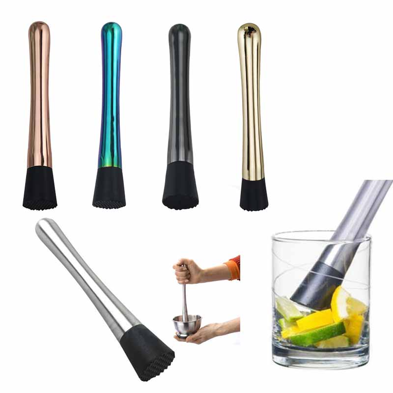 Rvs Bar Cocktail Mojito Mint Muddler Diy Drank Fruit Gemalen Ijs Cocktail Mixer Muddler Barman Bar Bar Tool