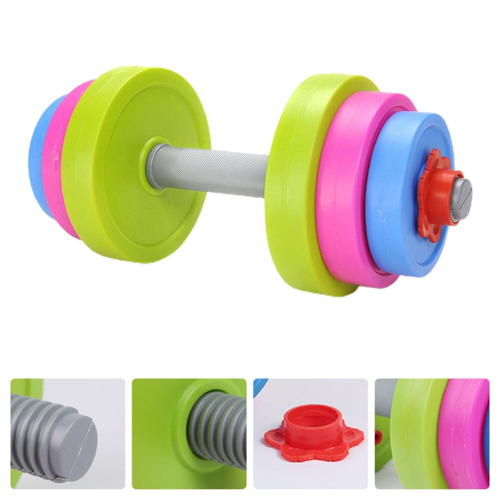 1 Set Adjustable Kids Dumbbell Ergonomic Children Sports Fitness Barbell: Default Title