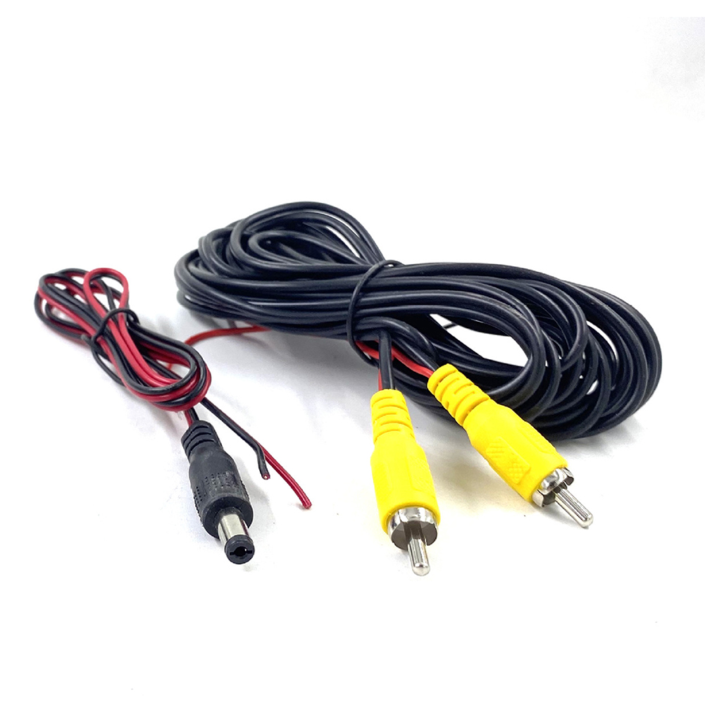 6M RCA Video Cable AV Extension Wire Harness With ADC Power Cable Adapter For Car Rear View Camera Backup Camera Extension Cable
