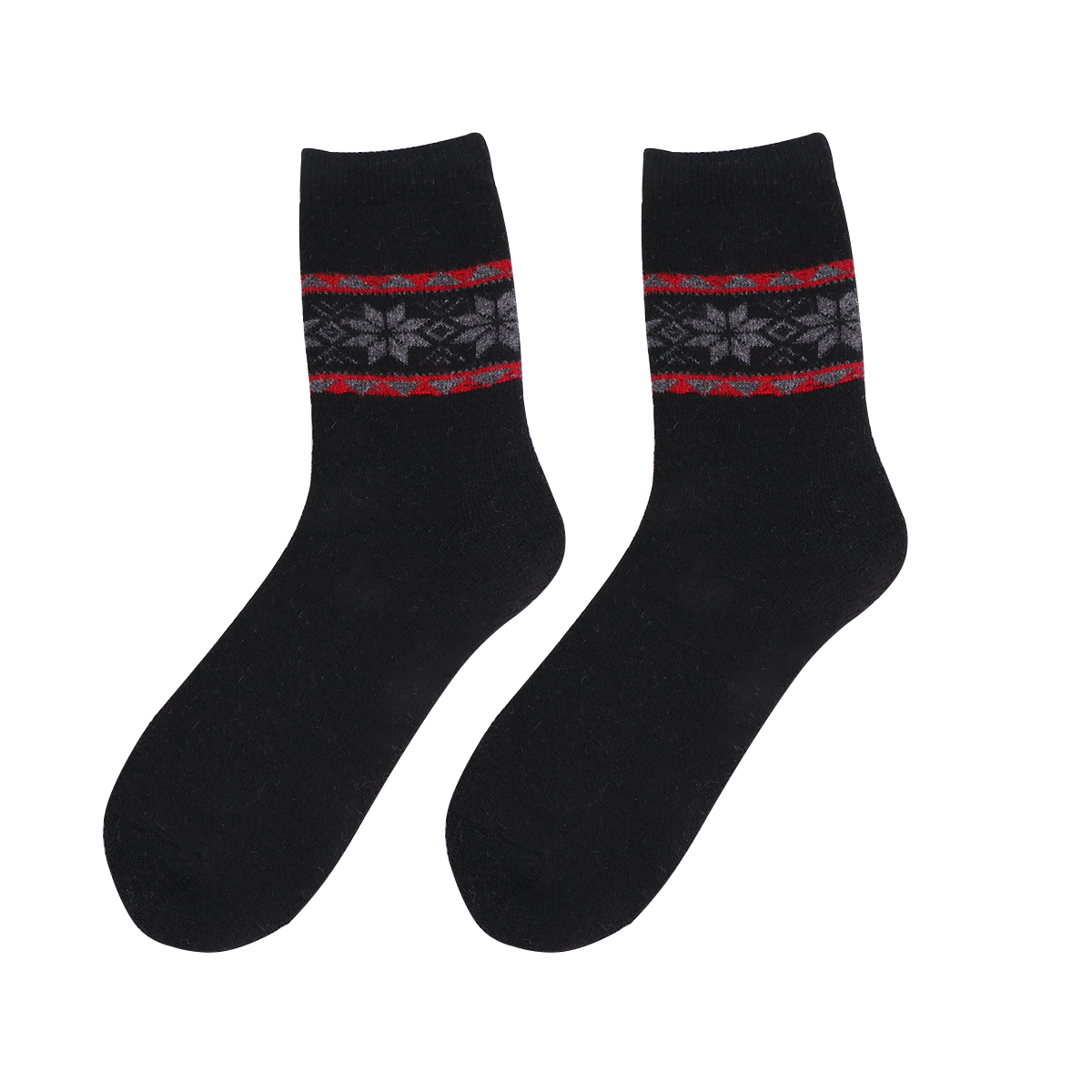1 par kvinder uldsokker varme vinter tykke sokker tegneserie sokker (tilfældig farve, mønster 2): Billede 5