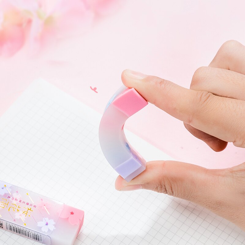 1 pz gomma di gomma fiore di ciliegio giapponese Sakura fiore gomme per matita pulizia cancelleria forniture scolastiche per ufficio A6415