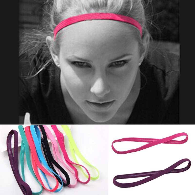 1pcs Head Band Head Wrap Ponytail Holder Elastic Solid Color Hair Rope Band NIN668