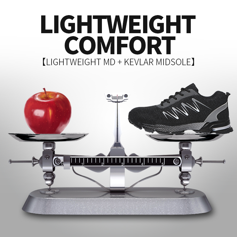 Steel Toe Construction Work Shoes Men Women Ultralight Mesh Industial Safety shoes Plus size 37-47 RXM193