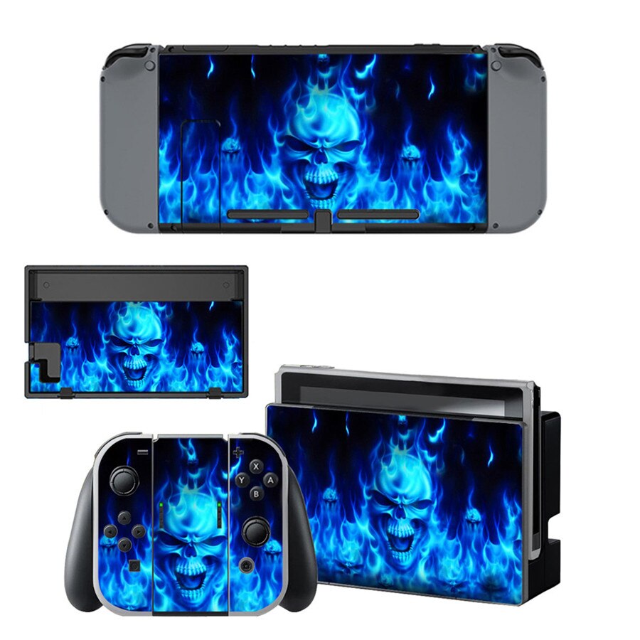 15 stili Cool Skull Style Decalcomania Del Vinile Autoadesivo Della Pelle Per Nintend Interruttore NS NX Console & Joy-con Gioco accessori: Style 4