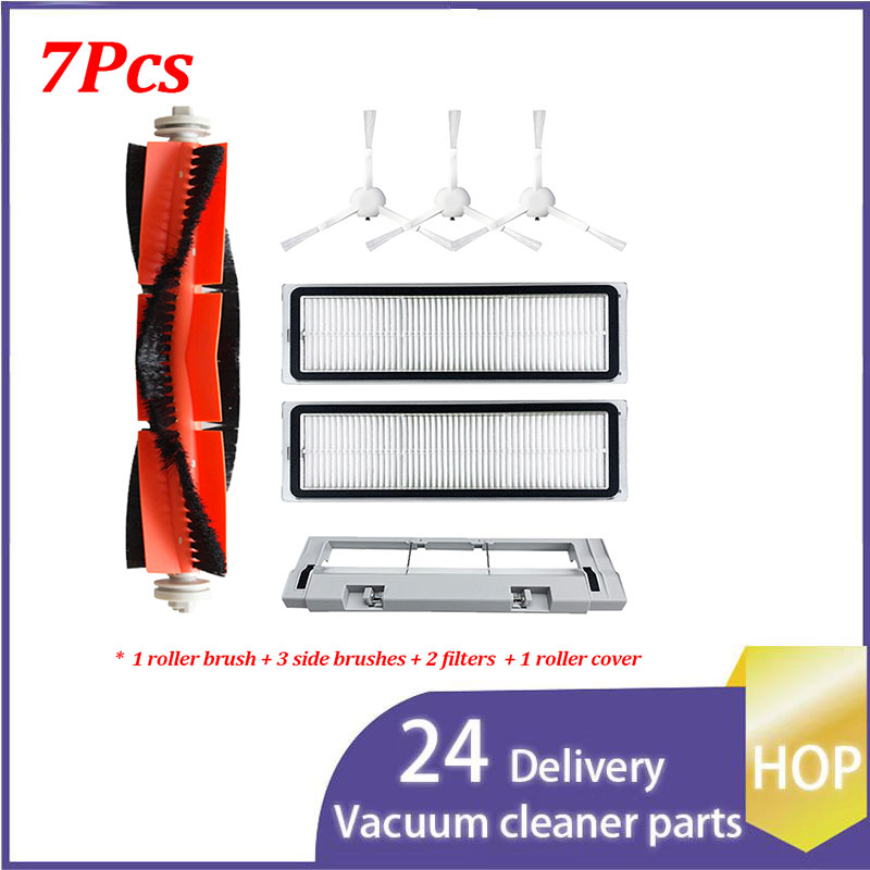 Hepa Filter for Xiaomi Mijia 1C 2C STYTJ01ZHM / Dreame F9 / Mi Robot Vacuum Mop Cleaner Roller Brush Accessories Spare Parts Kit: Lavender