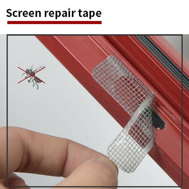5 Stks/set Fix Netto Mesh Window Home Adhesive Anti Mosquito Fly Insect Insect Reparatie Screen Wall Patch Stickers Mesh Venster screen