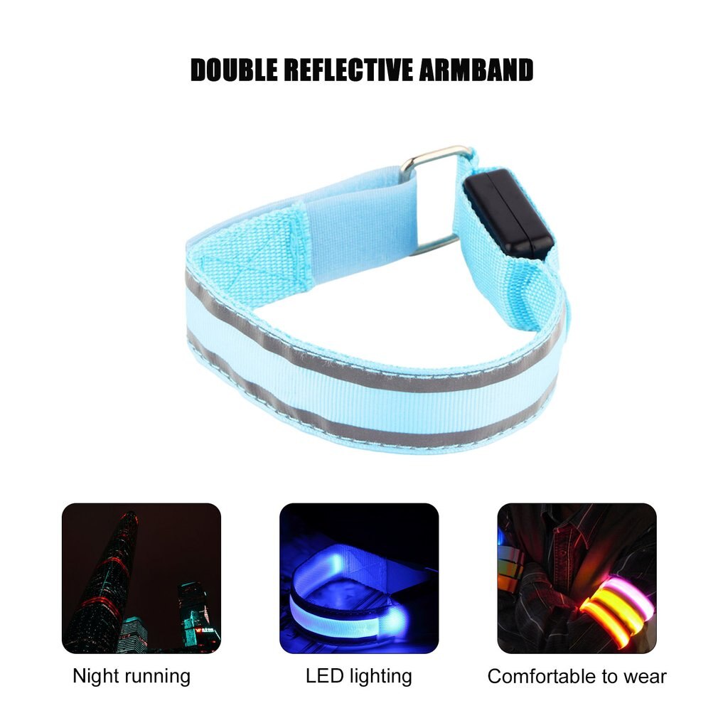 Brassard de sécurité réfléchissant à LED pour vélo, ceinture à encliqueter, directe, nouveauté,