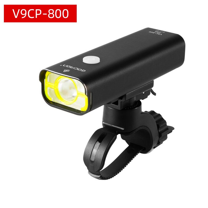 Gaciron lampa przednia robić roweru 800lm przyjazne dla oczu światło dzienne XPL2 koralik 5 trybów 2500mAH obudowa ze stopu USB opłata latarka doprowadziło latarnia: Lamp tylko