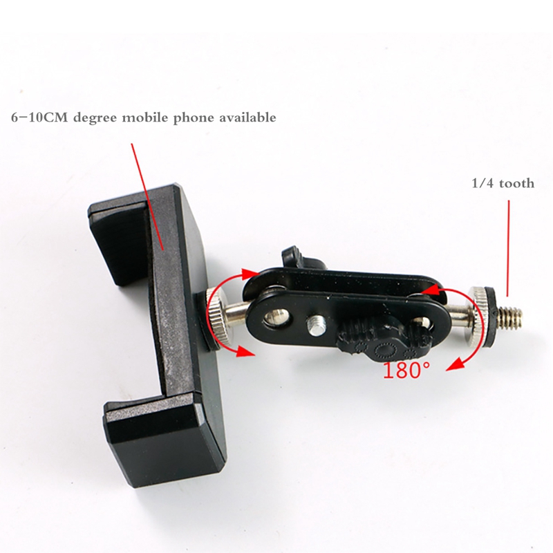 Dimmable LED Ring Light Mobile Phone Bracket Desktop Cantilever Tilt Photo Multi-Angle Adjustment Bracket Tripod Lamp