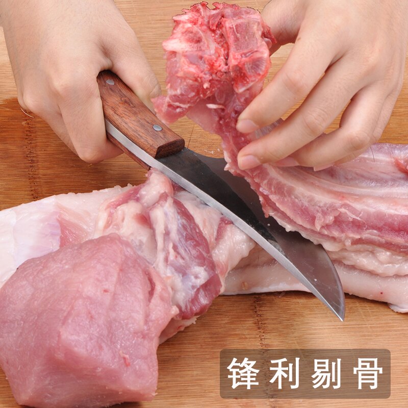 JapaneseHigh carbon steel forging knife hand-made by chef tang, sliced with kitchen knife, butcher knife