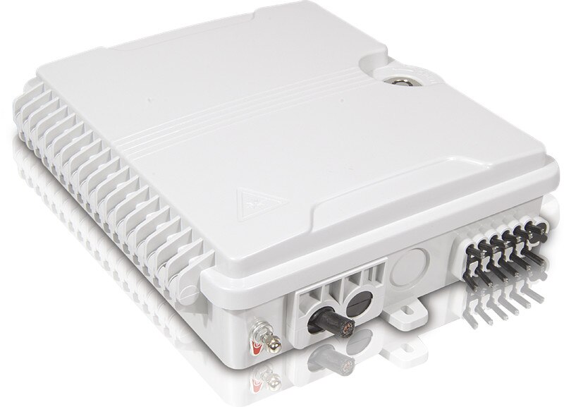 FTTH 12 cores fiber Termination Box 12 port 12 channel Splitter Box indoor outdoor fiber Splitter Box ABS Fibra Optica