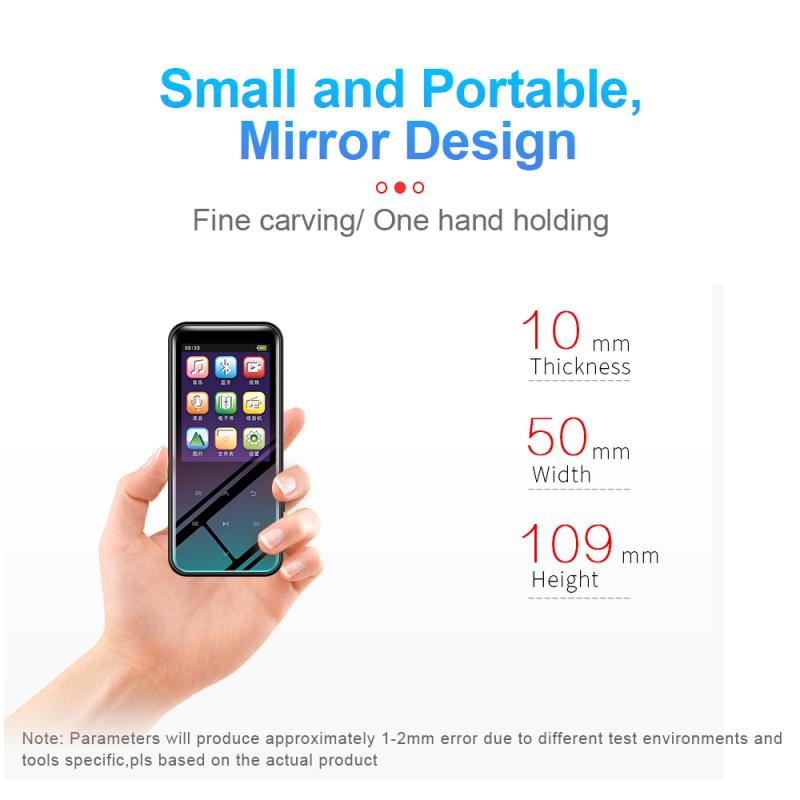 1pc Newest For M15 Bluetooth MP3 Player 4-64GB HiFi Portable Audio Walkman With FM Radio EBook Voice Recorder MP4 Music Player