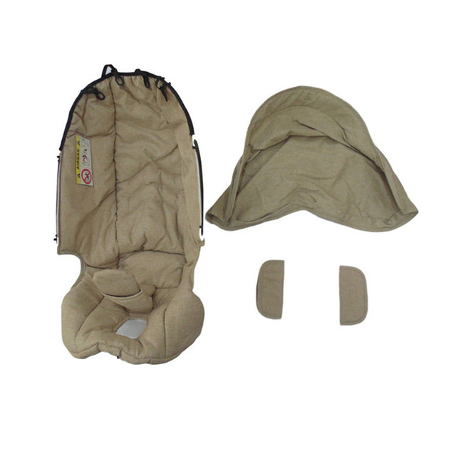 4 in1 Car Seat Stroller Accessories Changing Washing Kit Waterproof Rain Cover Sunshade Cover Mosquito for Doona/FooFoo Stroller: Khaki
