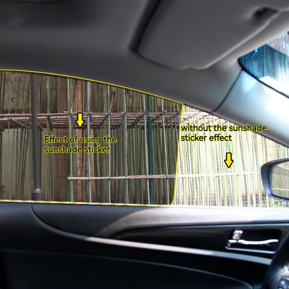 Adesivi elettrostatici per parasole per finestrino dell'auto privacy anti-UV Adesivi per finestre parasole punteggiati bianchi neri per coperture per blocchi laterali auto