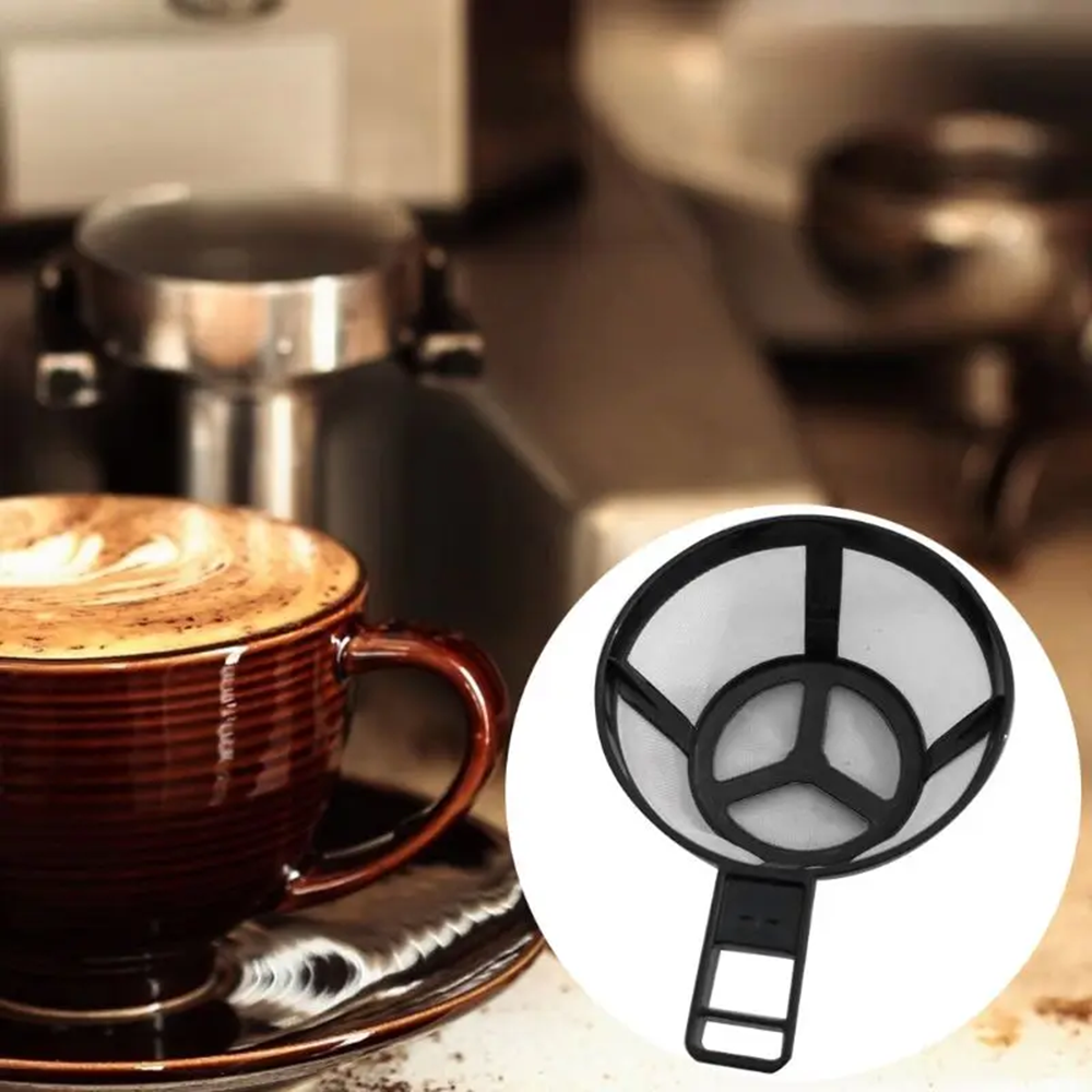 Reusable Coffee Pot Filter Nylon Holder Mesh Basket Coffeeware Spoon Strainer Tea Brewer Strainer Home Kitchen Accessories 1PCS