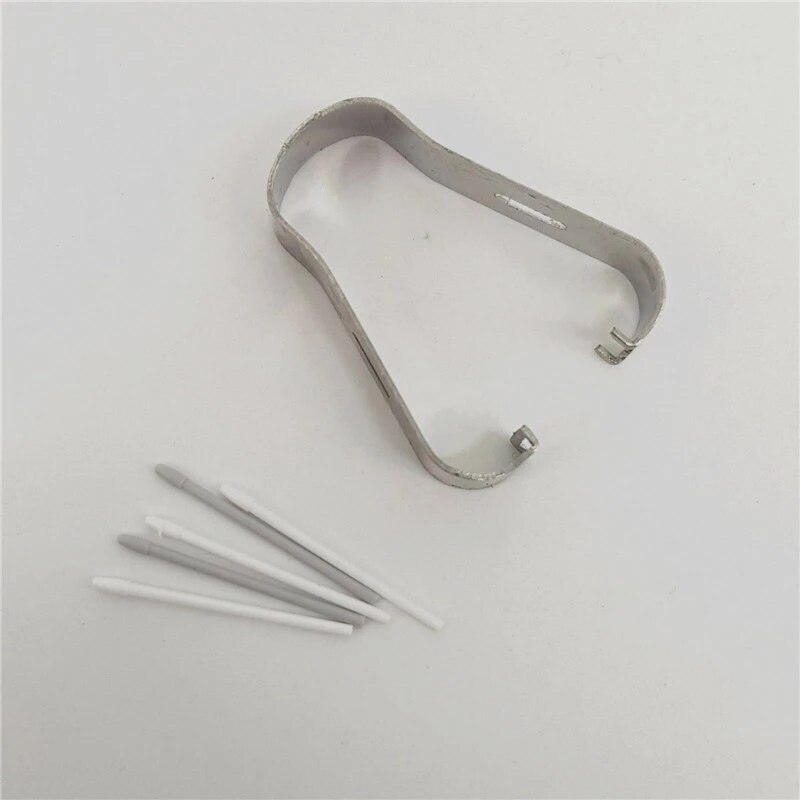 1 sett for samsung galaxy note 10 / 20 /  note 20 ultra berøringsskjerm stylus s-pen penn påfyll tips tips erstatning spiss med metallklips: 3 hvite 2 grå