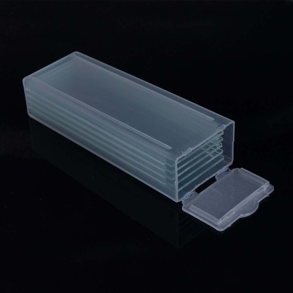 5Pcs 1mm Thickness Cavity Glass Coverslips Single Concave Microscope Glass Slides Reusable Laboratory Blank Sample Cover Glass
