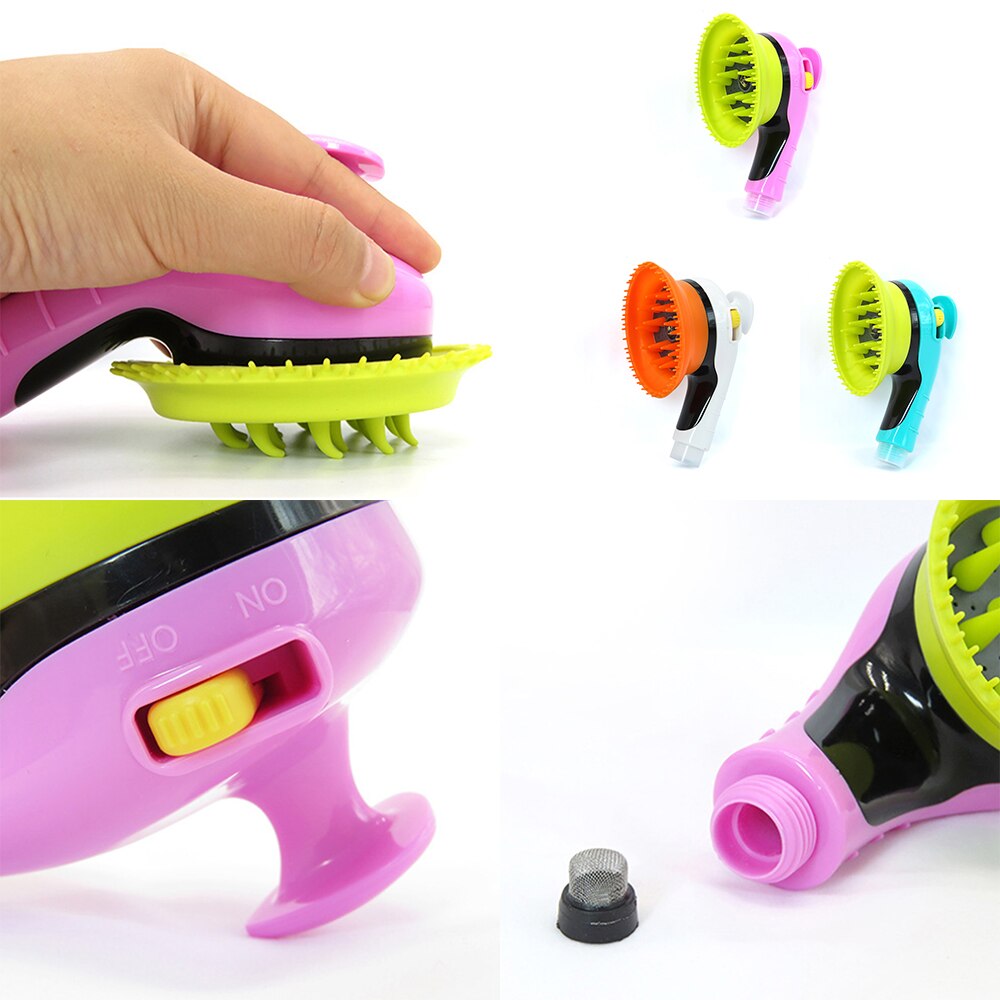 Rociador de baño para perros y gatos, cabezal de ducha, boquilla de ducha de mano multifunción, cepillo de aseo para mascotas, suministros para mascotas,