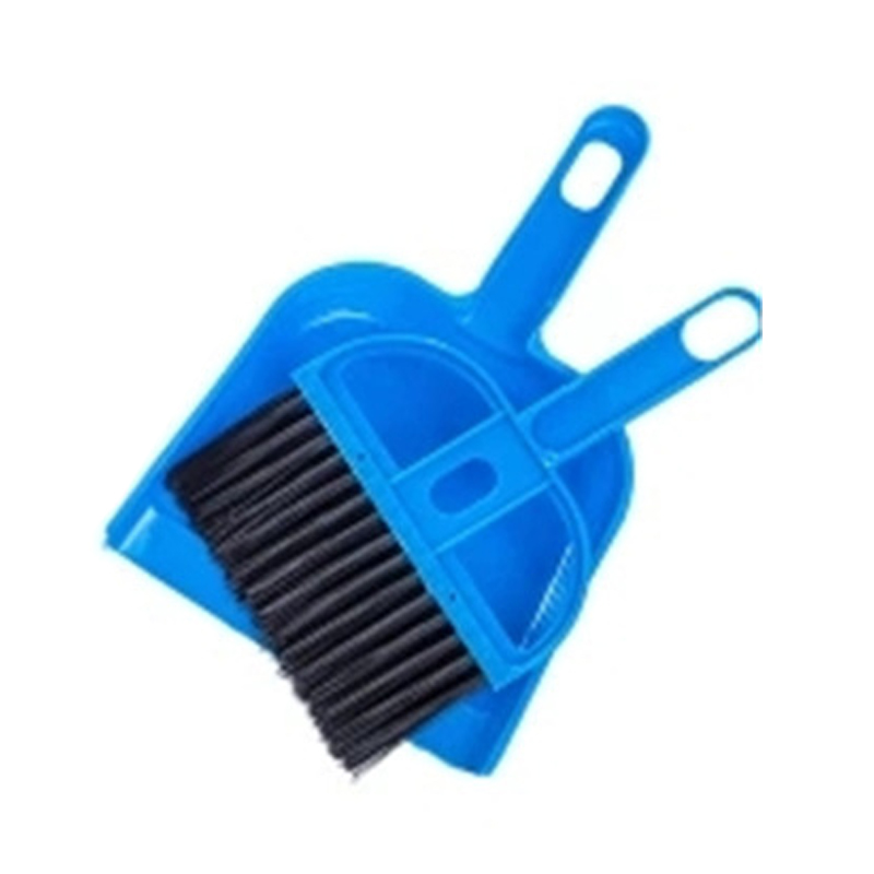 1 Juego de escoba pequeña, pala, mini escoba portátil, herramientas de limpieza para acampada o acampada, productos al aire libre: Azul