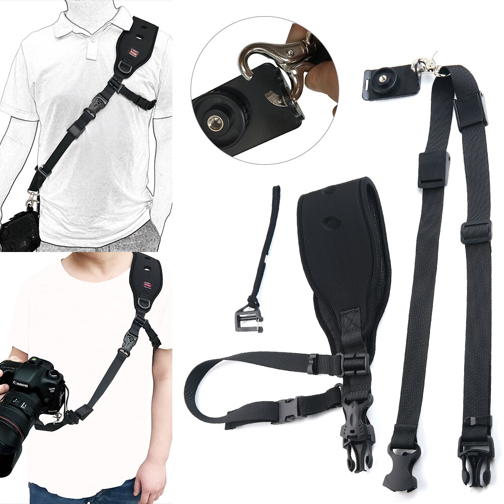 Bærbar universell 6-8.5cm bredde mobiltelefonholder + justerbar klips brystbelte stropp mobiltelefon til iphone til samsung: til kamera