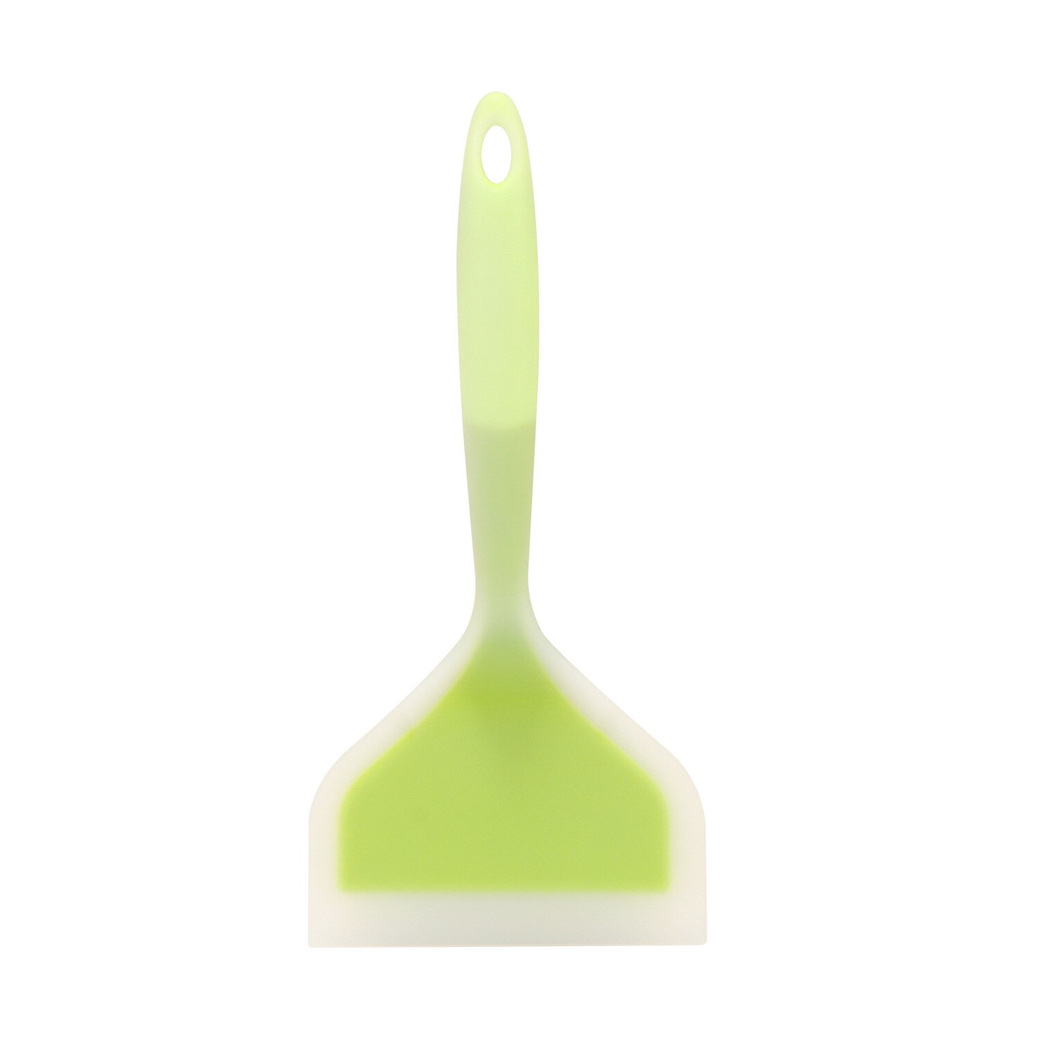 Silicone Cooking Turner Pancake Shovel Non-Stick Beef Meat Wide Pizza Spatula Kitchen Scraper Food Lifters Kitchen Gadgets: Green