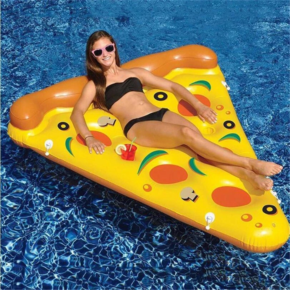 Giant Pool Float Swimming Ring Pineapple Watermelon Inflatable Mattress Floating Row Swimming Circle Beach Pool Party