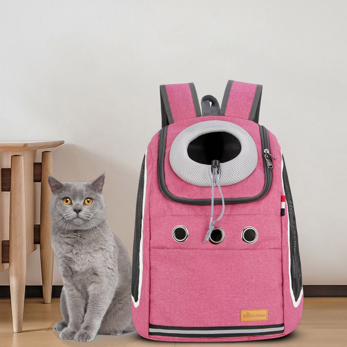 Haustier Träger Rucksack Hund Katze Ich bin Freien Reise Träger Packbag Tragbare Reißverschluss Gittergewebe Haustier Rucksack Haustier Tasche Katze Rucksack