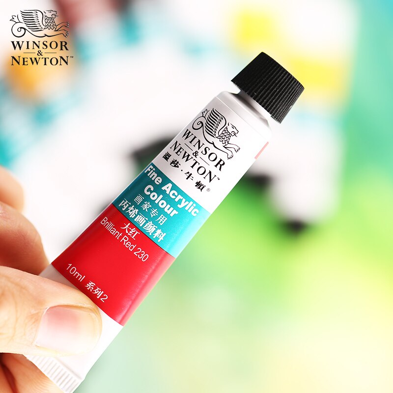 Winsor & Newton Aquarellen Acryl Olieverf Set 12/18/24/36 Kleuren 10Ml Tube Rijke Pigmenten Blijvende Voor Beginners Student